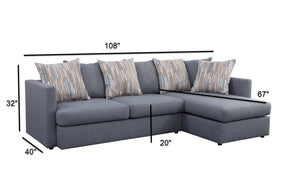 A298V23 2-Piece Sectional - Blue