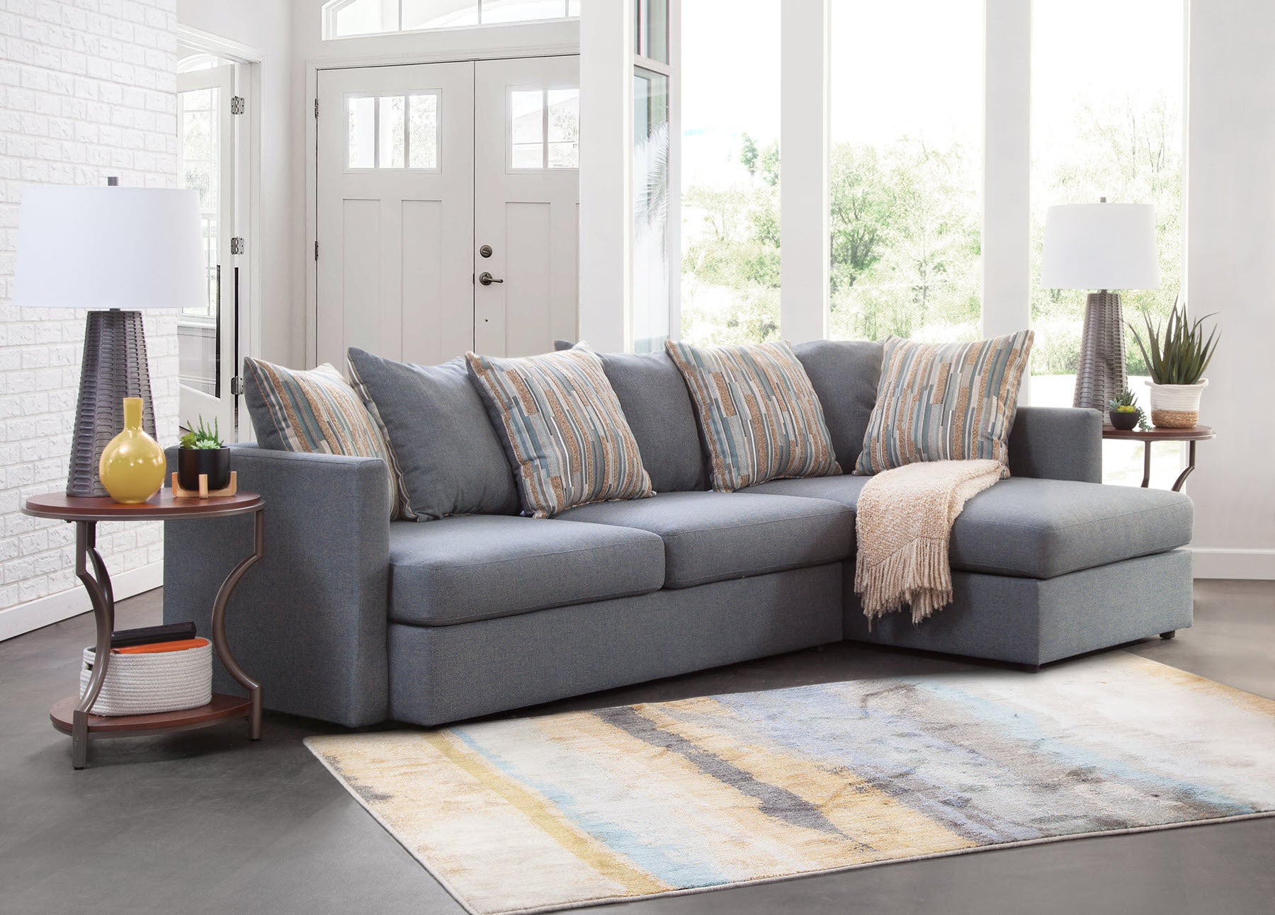 A298V23 2-Piece Sectional - Blue