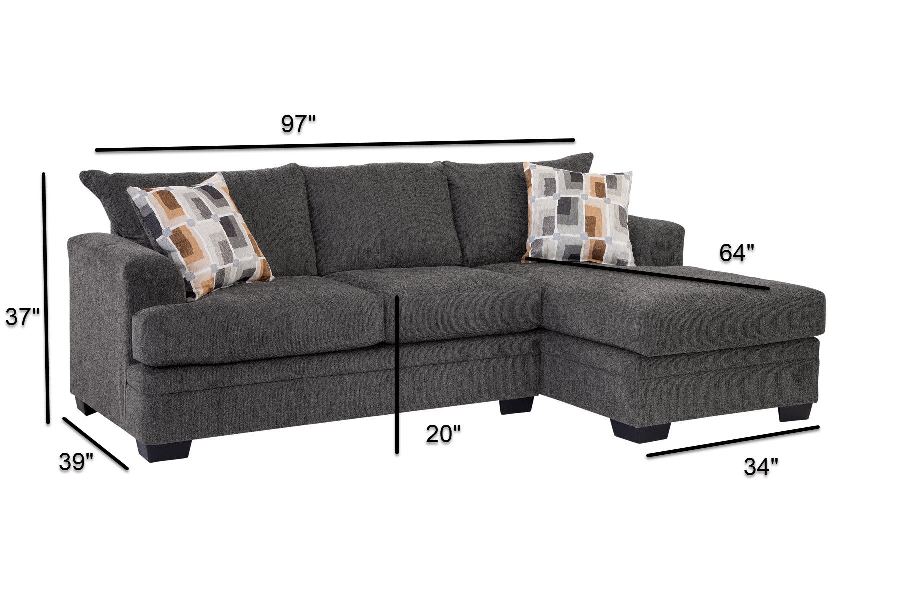 A39V2 2-Piece Sectional