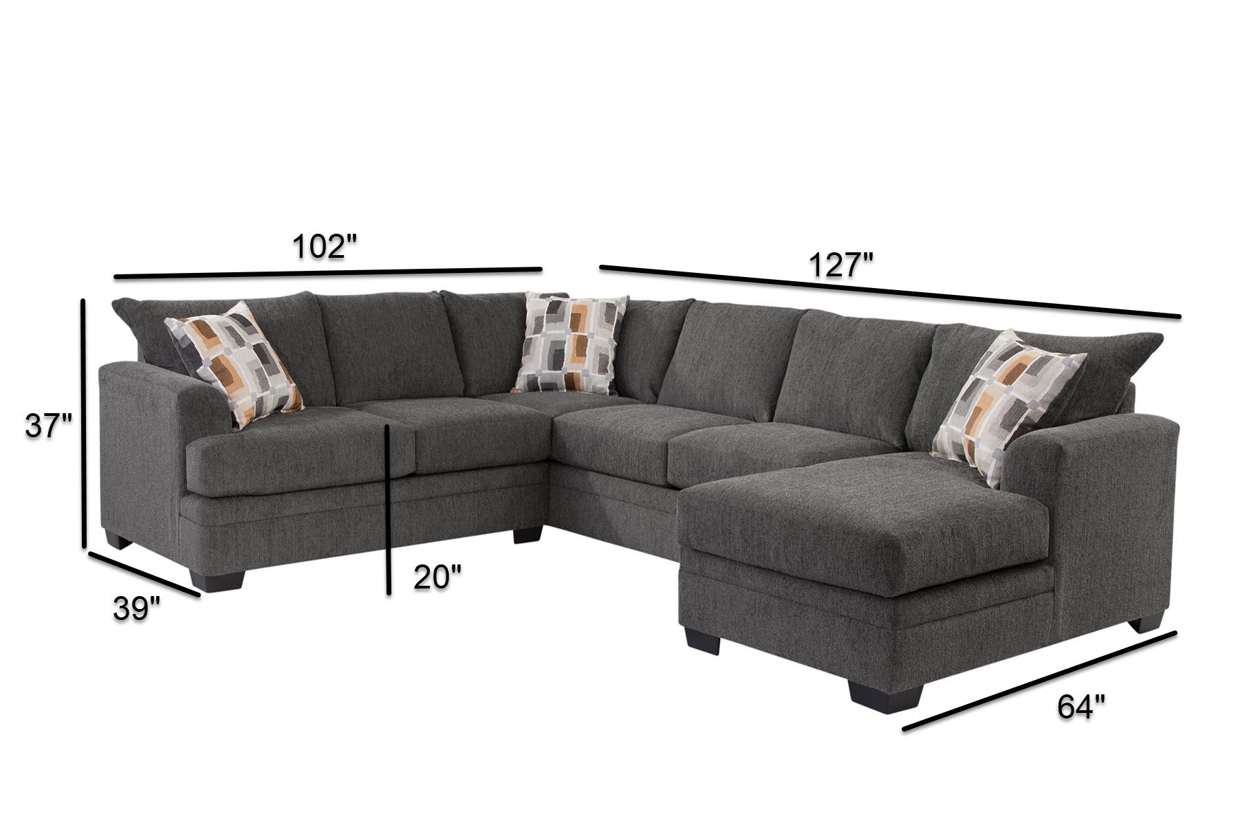 A39V2 3-Piece Sectional