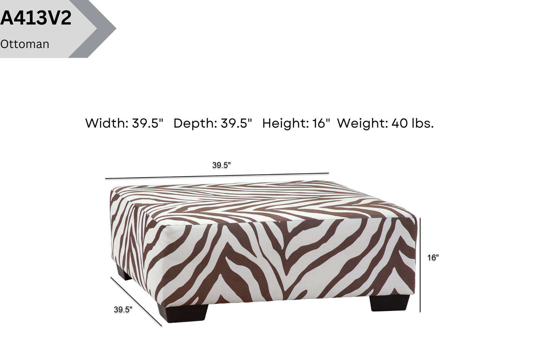 A413V2 Accent Ottoman