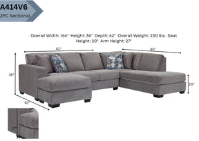 A414V6 2-Piece Sectional