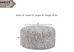 A441V2 Round Accent Ottoman