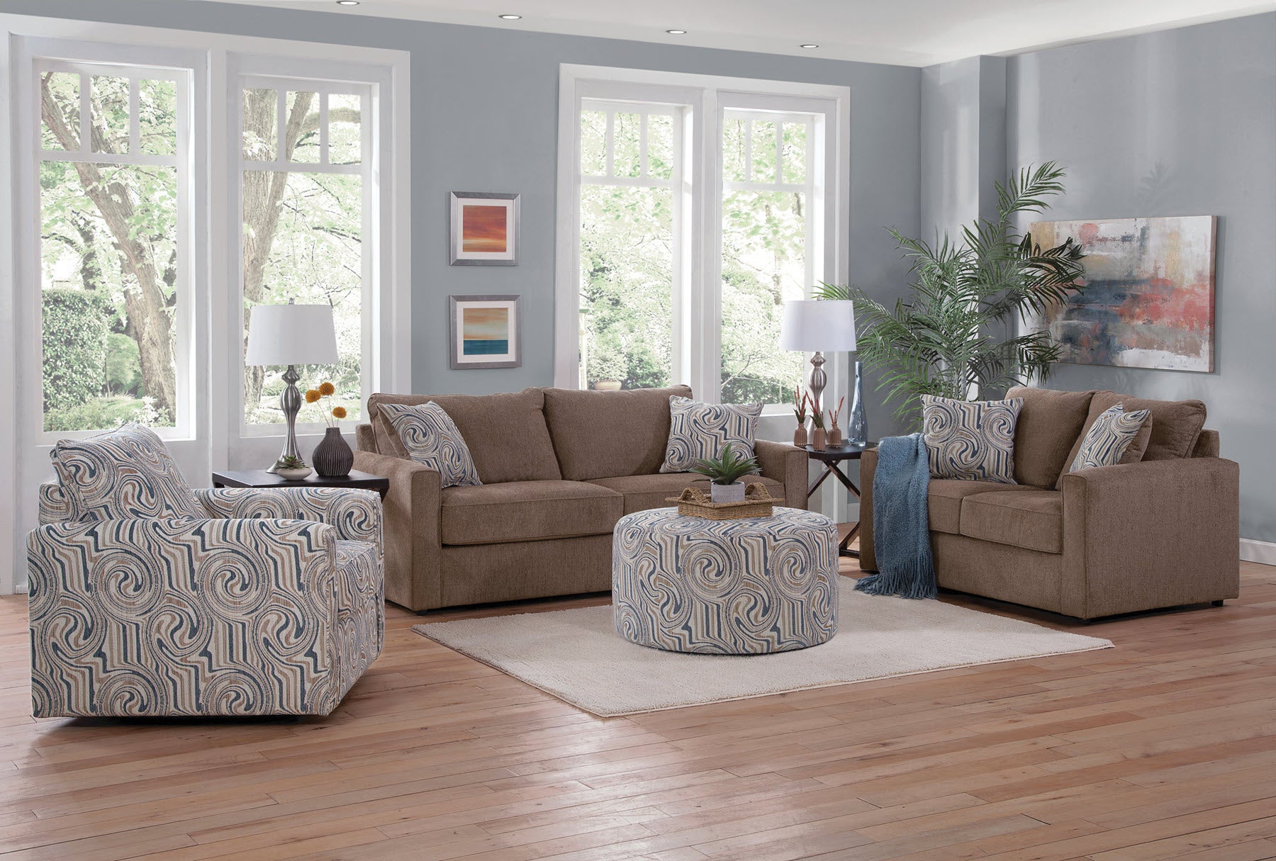 A441V2 Round Accent Ottoman