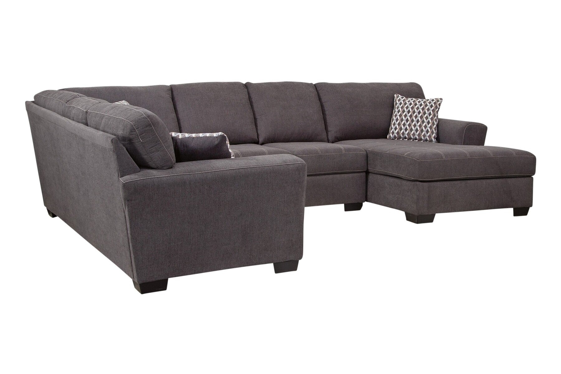 A101V5 3-Piece Sectional- Charcoal Grey