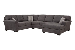 A101V5 3-Piece Sectional- Charcoal Grey