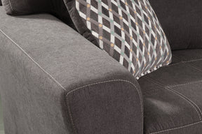 A101V5 3-Piece Sectional- Charcoal Grey