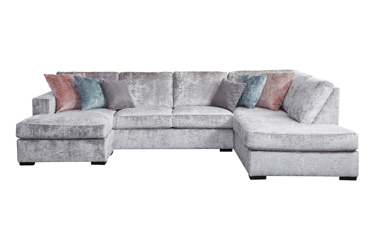 A375V6 2-Piece Sectional- Velvet Grey