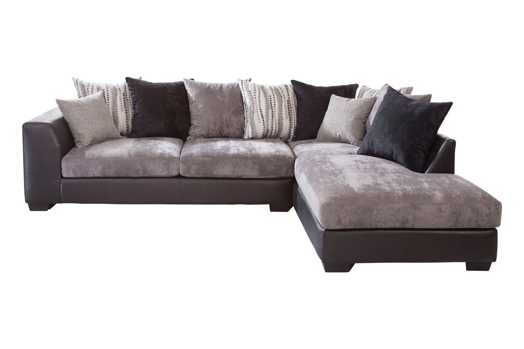A317 2 Piece Sectional Couch Black