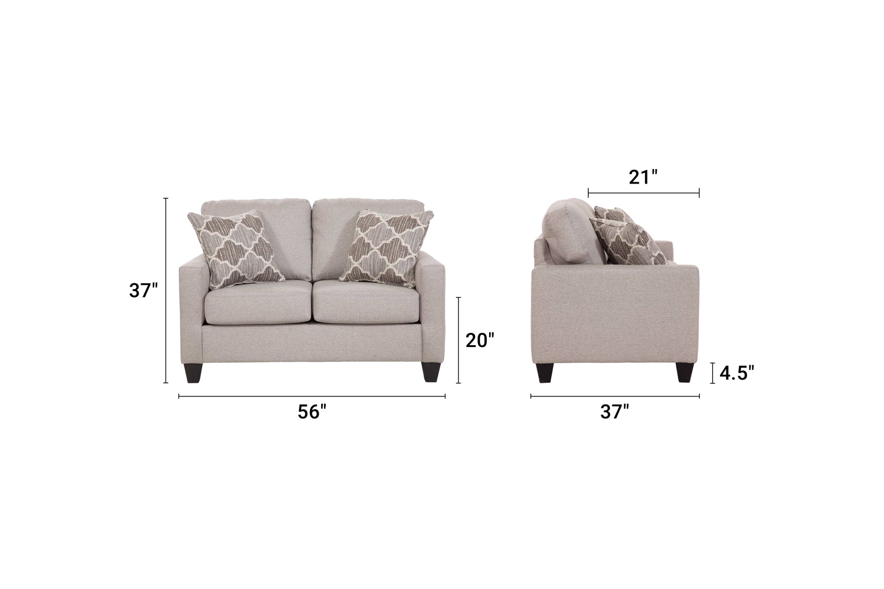 A329V6 Loveseat - Grey