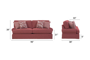 A307V9 Sofa - Red