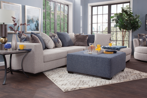 S317V4 Cocktail Ottoman - Blue