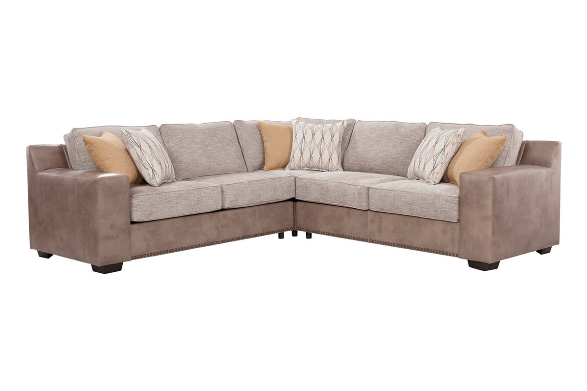 S246V6 3-Piece Sectional - Grey