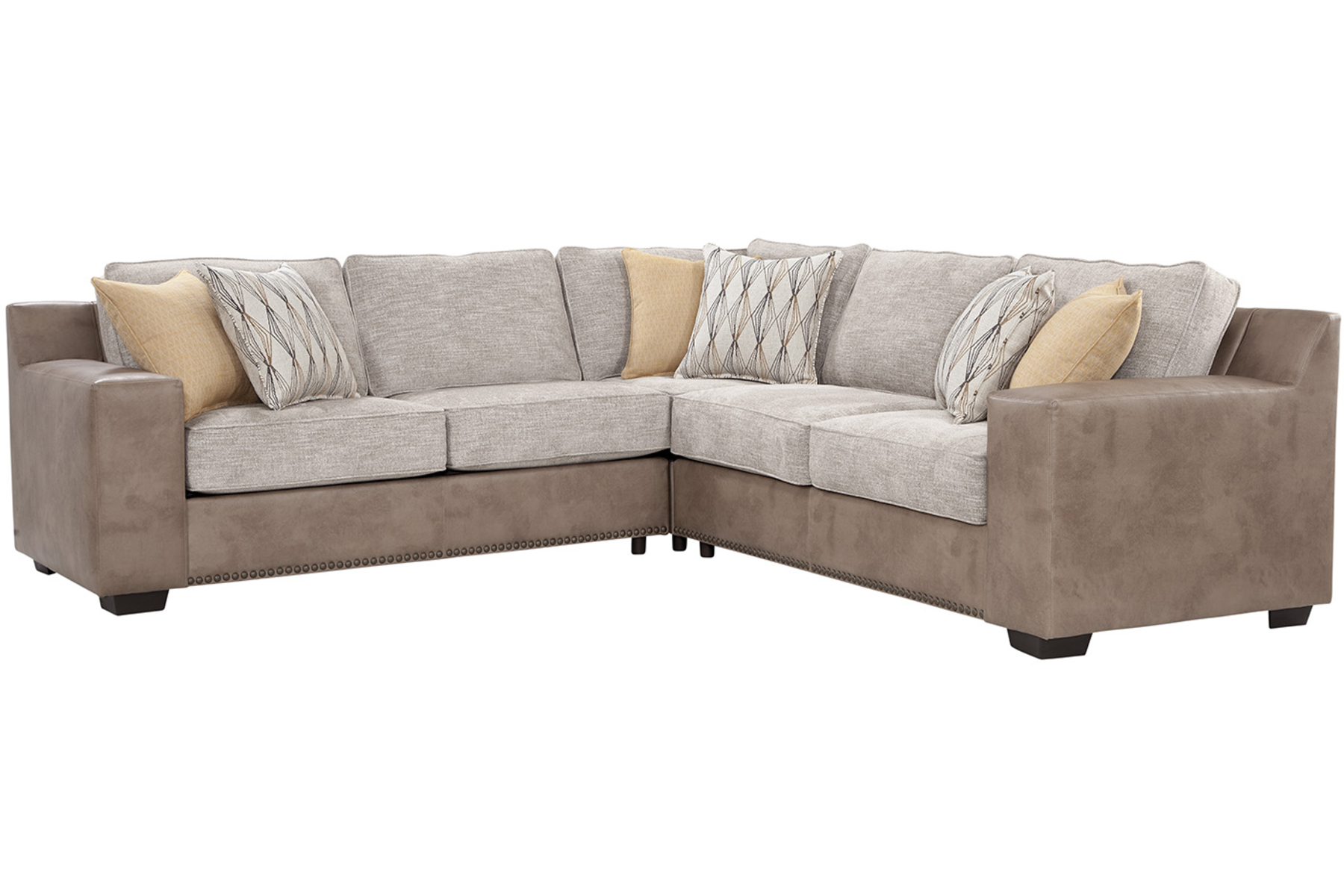 S246V6 3-Piece Sectional - Grey