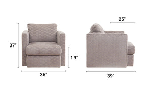 S298V8 Sectional and Swivel Chair Set