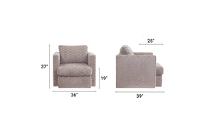 S298V8 Swivel Chair - Grey