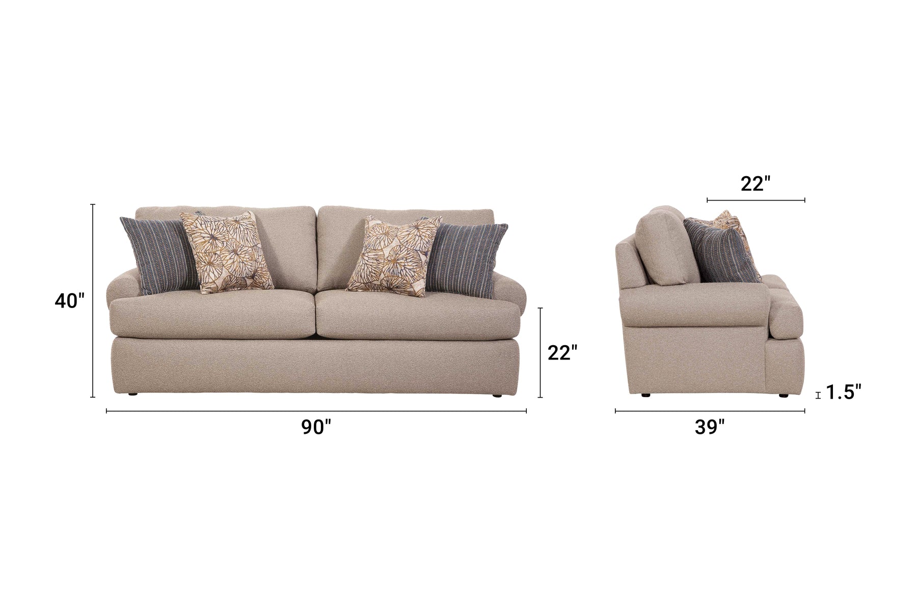 S260 Sofa - Tan