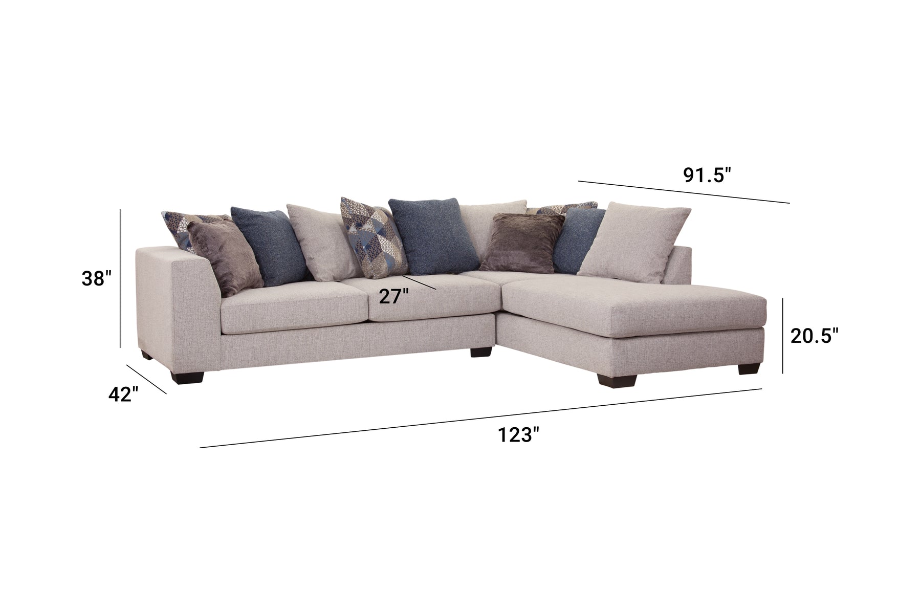 S317V4 2-Piece Sectional -  Ivory