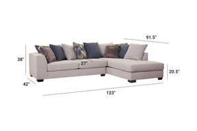 S317V4 2-Piece Sectional -  Ivory