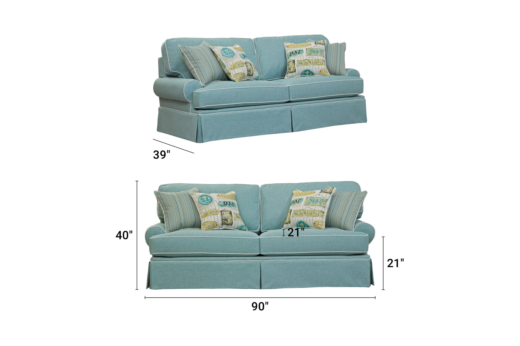 S275A Sofa - Aqua