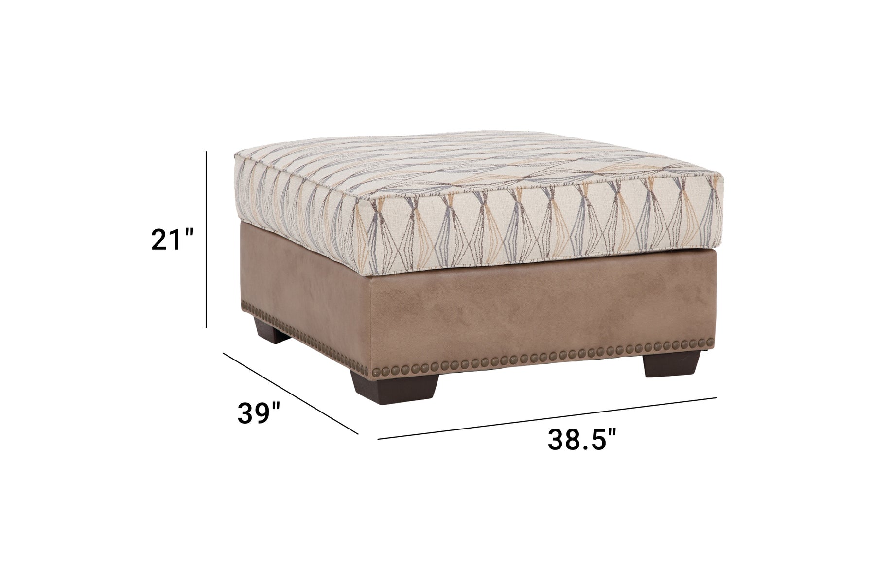 S246V6 Cocktail Ottoman - Grey